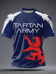 Men's UK Football Lover Scotland Printed short sleeve t-shirt