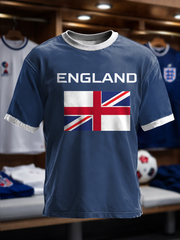 Men's UK Football Lover England Printed short sleeves t-shirt