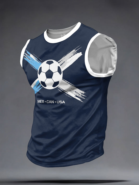 Men's Scotland Football Lover Tartan Army Printed Tank Tops