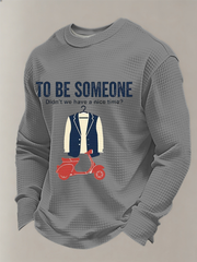 Men's UK Mods Music Lover Waffle Long Sleeve Top