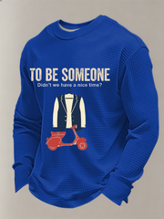 Men's UK Mods Music Lover Waffle Long Sleeve Top