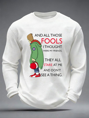 Men's UK Mods Music Lover Waffle Long Sleeve T-Shirt