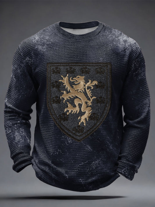 Men's Scotland Football Tartan Army Printed Waffle Tops