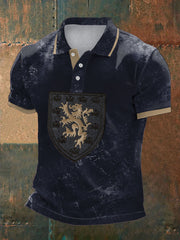 Men's Scotland Football Tartan Army Printed Casual Tops