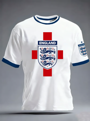 Men's UK Football Lover 2026 England Printed short sleeves t-shirt
