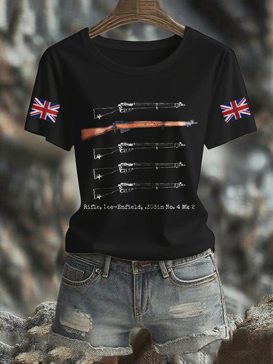 Women's The Lee-Enfield Rifle Iron On Short Sleeve T-Shirt