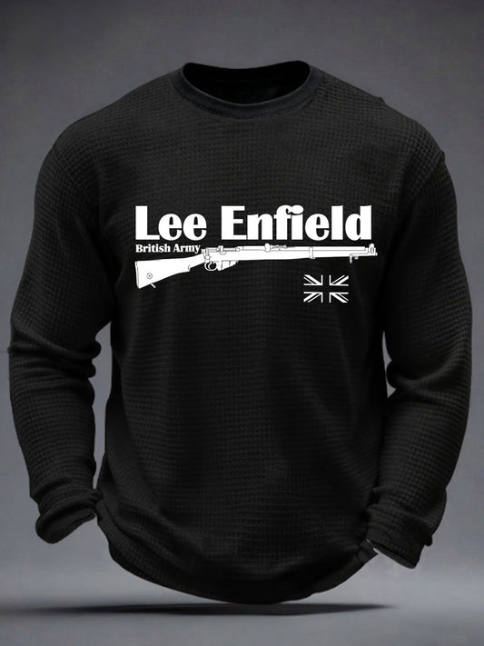 Men's The Lee-Enfield Rifle Waffle Long Sleeve T-Shirt