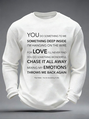 Men's UK Mods Music Lover Waffle Long Sleeve T-Shirt