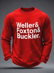 Men's Paul Weller The Jam Band Mod British Music The Modfather Waffle Long Sleeve T-Shirt