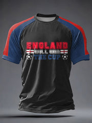 Men's UK Football Lover England Printed short sleeve t-shirt