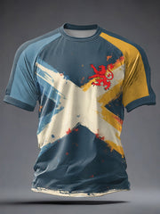 Men's UK Football Lover Scotland Printed  short sleeve t-shirt