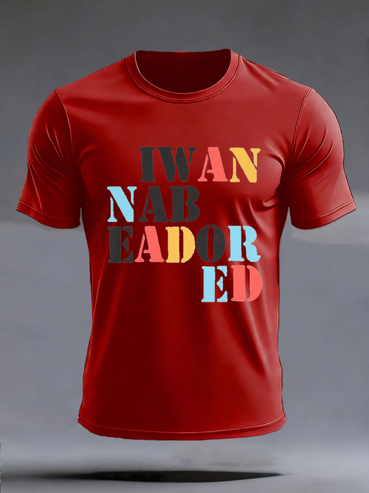 Men's  Lemon Roses Music Lover Printed imitation cotton short-sleeved T-shirt