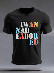 Men's  Lemon Roses Music Lover Printed imitation cotton short-sleeved T-shirt