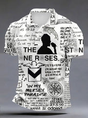 Men's  Lemon Roses Music Lover Printed polo shirt
