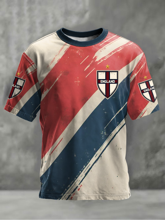 Men's UK Football Lover England  Printed short sleeves t-shirt