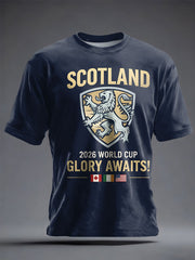 Unisex Scotland Football Lover Tartan Army Printed T-shirt