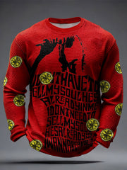 Men's iLemon Roses Music Lover Printed Waffle Tops