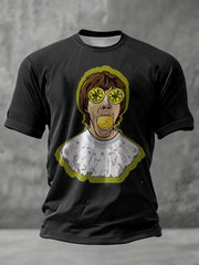 Men's iLemon Roses Music Lover Printed T-shirt