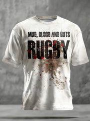 Unisex Blood Rugby Lover Printed T-shirt