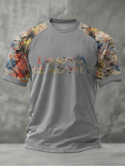 Men's Lemon Roses Music Lover Printed short sleeve t-shirt