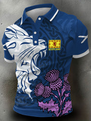 Men's Scotland Rugby Lover Printed Casual Tops