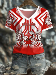 Women's England Rugby Roses Printed T-shirt