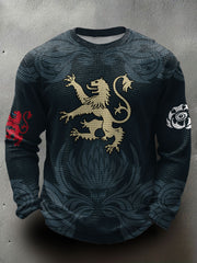 Men's Scotland Rugby Lover Printed Waffle Tops