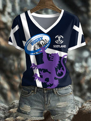 Women's Scotland Rugby Lover Printed T-shirt