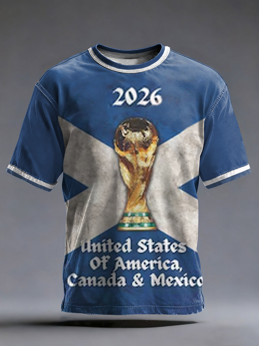 Men's UK Football Lover Scotland Printed short sleeves t-shirt