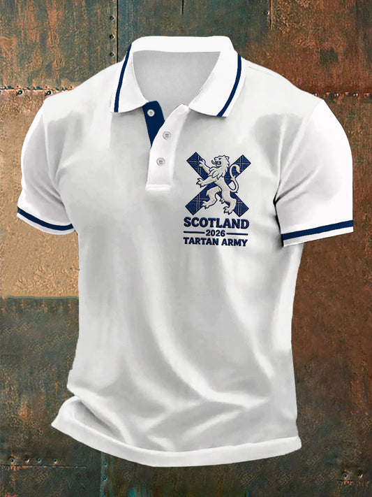 Men's UK Football Lover Scotland 2026 Printed polo shirt