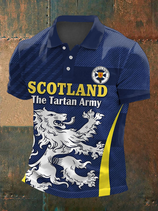 Men's UK Football Lover Scotland Printed polo shirt