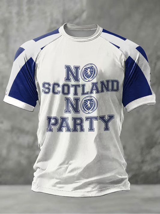 Men's UK Football Lover Scotland Printed short sleeve t-shirt