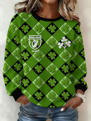 Women's The Green Army Ireland Rugby Lover Printed Sweatshirt