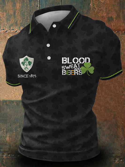 Men's The Green Army Ireland Rugby Lover Printed Casual Tops