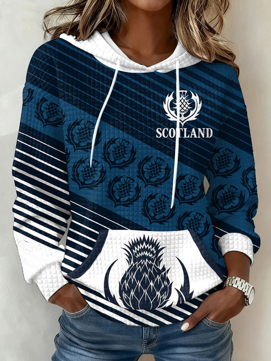 Women's Scotland Rugby Lover Printed Hoodie