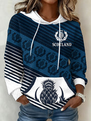 Women's Scotland Rugby Lover Printed Hoodie
