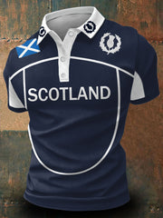 Men's Scotland Rugby Lover Printed Casual Tops