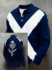 Men's Scotland Rugby Lover Printed Casual Tops
