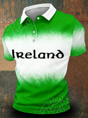 Men's Ireland Rugby Lover Printed Casual Tops