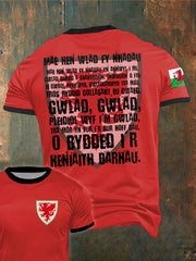 Men's Welsh Rugby Lover Printed T-shirt