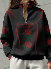 Women's England Rugby Lover Printed Sweatshirt