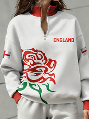 Women's England Rugby Lover Printed Sweatshirt