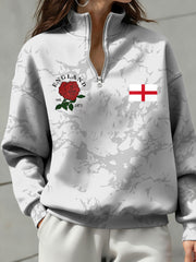 Women's England Rugby Lover Printed Sweatshirt