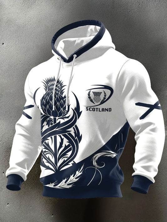 Men's Scotland Rubgy Lover Printed Hoodie