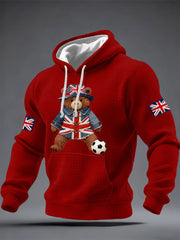 Men's British Style Printed Hoodie