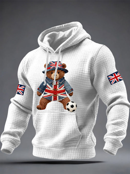 Men's British Style Printed Hoodie