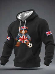 Men's British Style Printed Hoodie