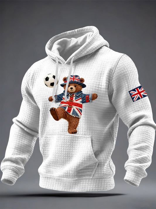 Men's British Style Printed Hoodie
