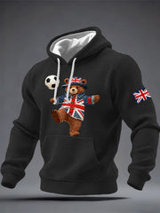 Men's British Style Printed Hoodie