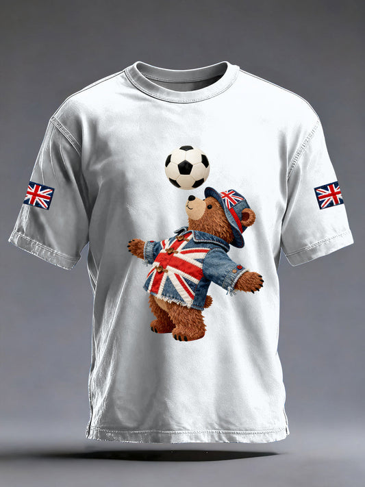 Men's British Style Printed T-shirt